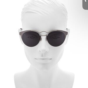Christian Dior Black and Silver Sunglasses